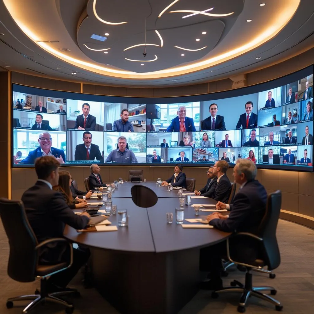 Hybrid meeting environment