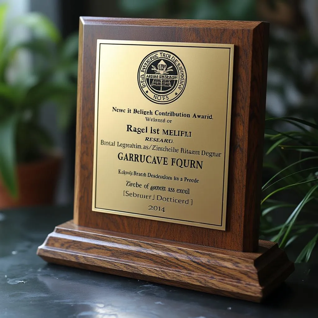 Research contribution award
