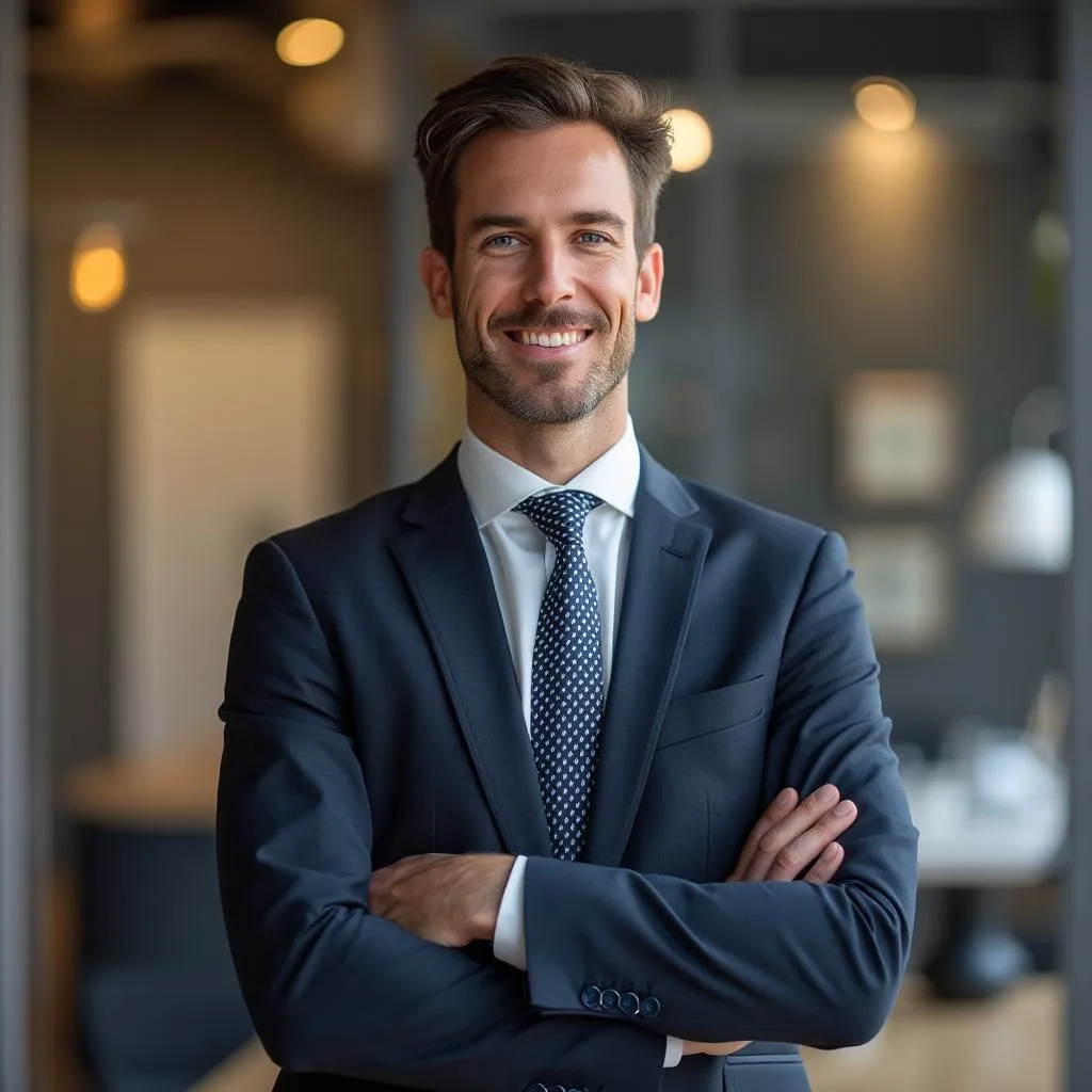 Business expert portrait