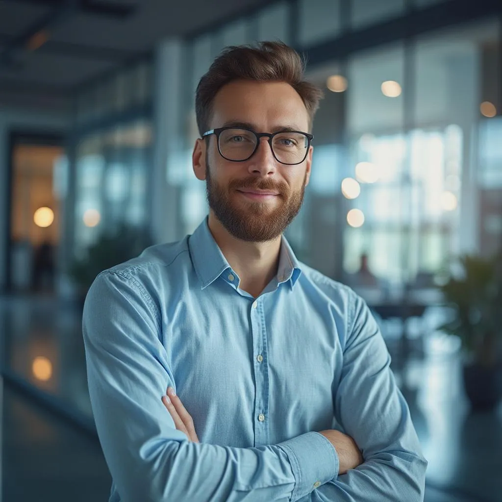 Technology expert portrait